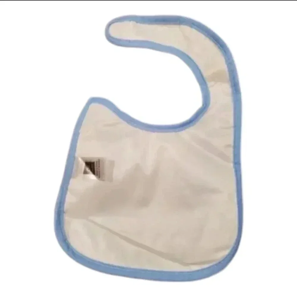 Baby Boy Gift Set Blue Plane Bib, Mittens, Socks Gift Set With Organza Bag